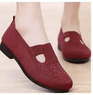 Damen Bequeme Freizeitschuhe mit atmungsaktiver Obermaterialstruktur EB