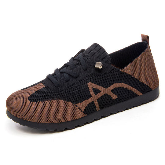 Damen Atmungsaktive Freizeit-Sneaker mit elastischem Obermaterial EB