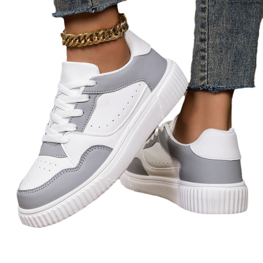 Damen Komfortable Sneakers in modernem Design mit gepolsterter Sohle EB