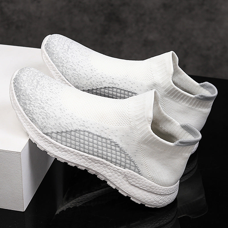 Damen Freizeit-Laufschuhe mit atmungsaktivem Strickdesign und rutschfester Sohle EB