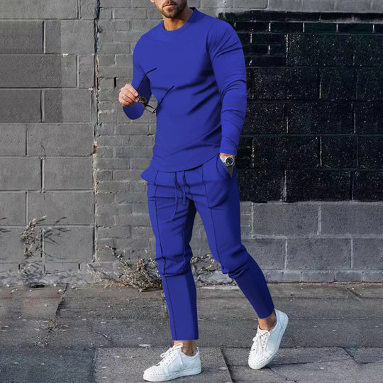 Herren Funktionales Langarmshirt und bequeme Jogginghose Set EB
