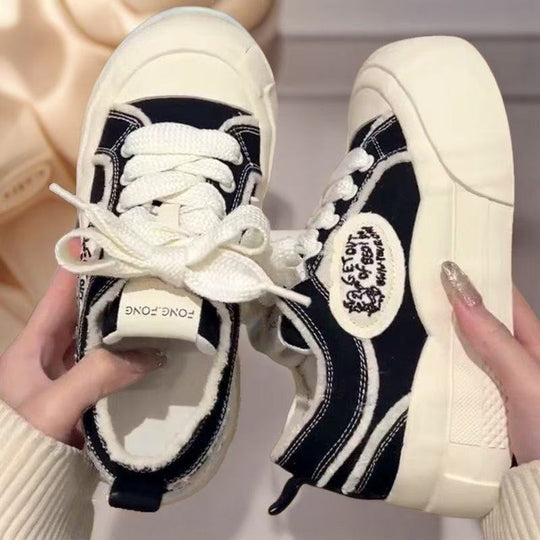 Damen Modische Sneakers mit robustem Sohlenprofil und bequemem Innenfutter EB