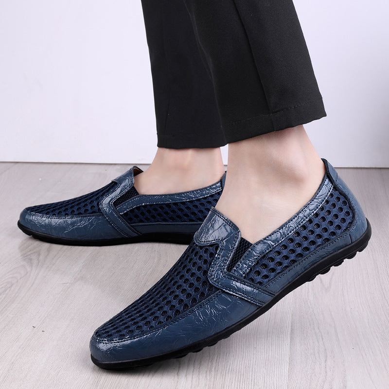 Herren Bequeme und atmungsaktive Slippers mit perforiertem Obermaterial EB