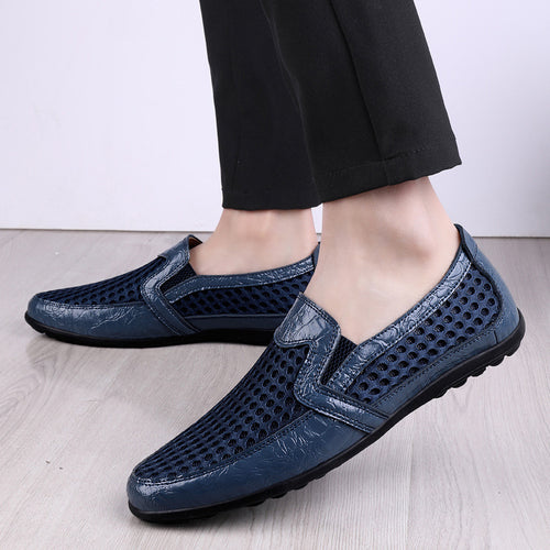 Herren Bequeme und atmungsaktive Slippers mit perforiertem Obermaterial EB