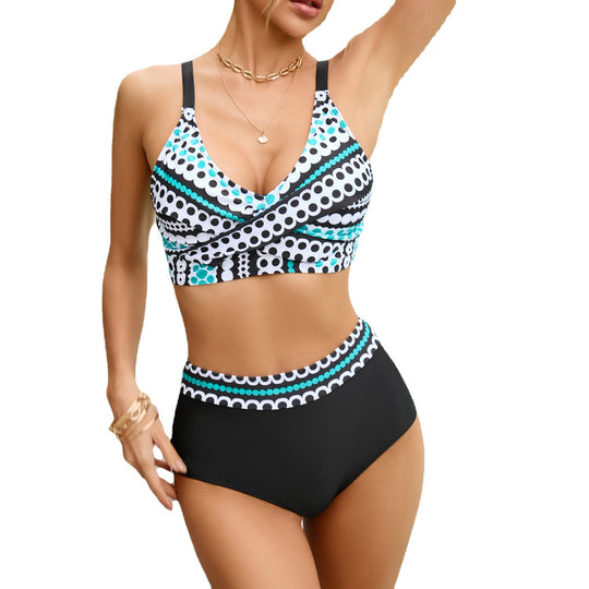 Damen Hochgeschnittener Crop-Bikini EB