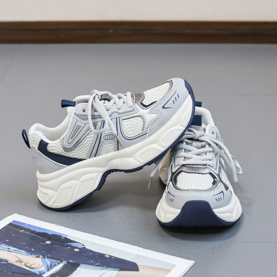 Damen Sportliche Atmungsaktive Sneakers mit gepolsterter Sohle und rutschfester Außensohle EB