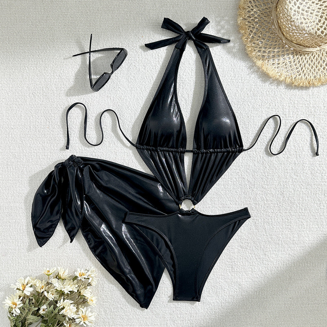 Damen Glamouröser Bikini mit einzigartigem Schnitt und verspielten Details EB