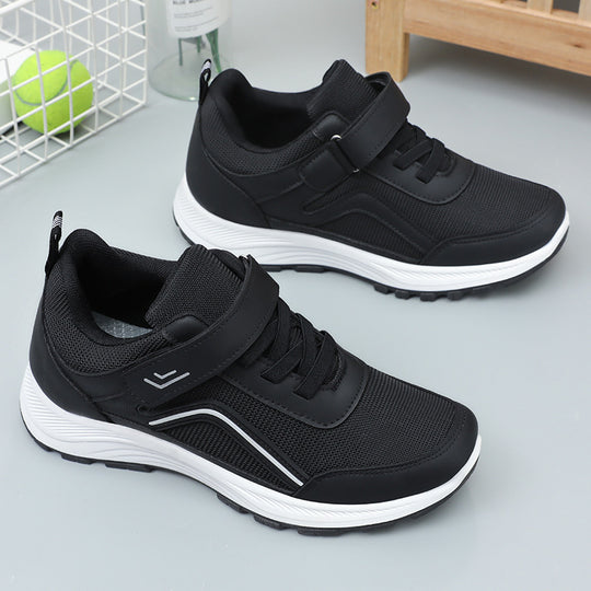 Damen Sportliche Sneakers mit verstellbarem Klettverschluss und atmungsaktivem Mesh-Obermaterial EB