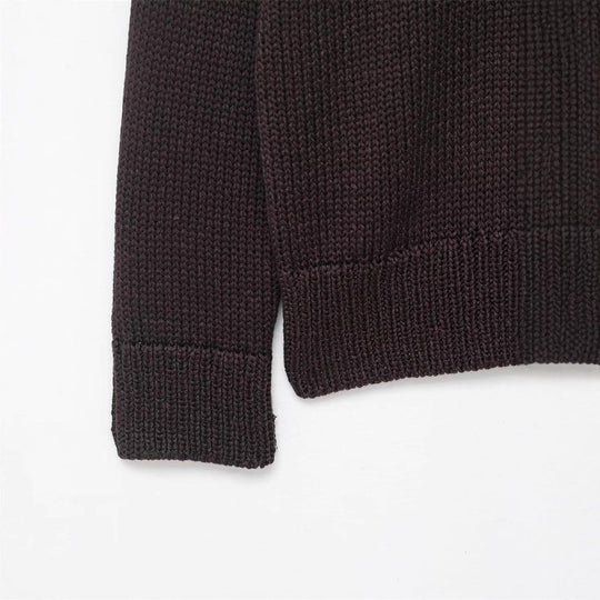 Damen lässiger Strickpullover mit weitem Schnitt und Oversized-Style EB