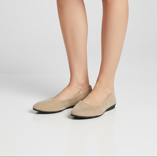 Damen Bequeme Slipper mit weichem PU-leder-Obermaterial und rutschfester Sohle EB