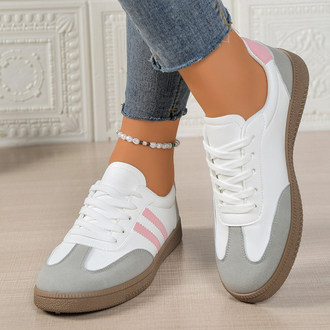 Damen Sneakers im sportlichen Design mit strukturiertem Obermaterial und rutschfester Sohle EB