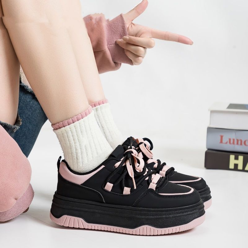 Damen Sportliche Chunky Sneaker mit gepolsterter Sohle EB