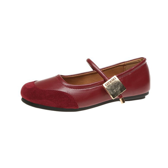 Damen elegante Mary Jane Ballerinas mit modischem Riemchen und bequemer Innenpolsterung EB