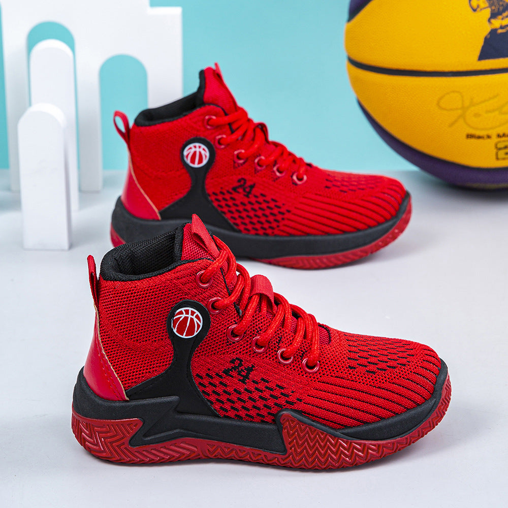 Damen Hochschnürbare Basketball-Sneaker mit atmungsaktiver Obermaterialstruktur EB