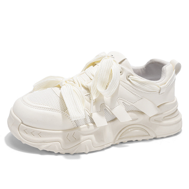 Damen Sportliche Sneakers mit atmungsaktivem Mesh-Obermaterial und robustem Sohlenprofil EB