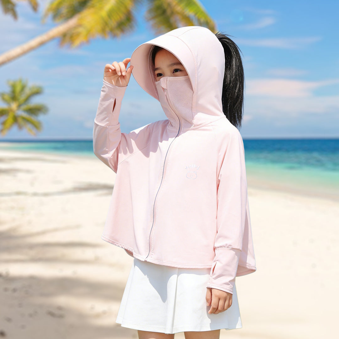 Jungen Funktionsjacke mit UV-Schutz und Kapuze EB