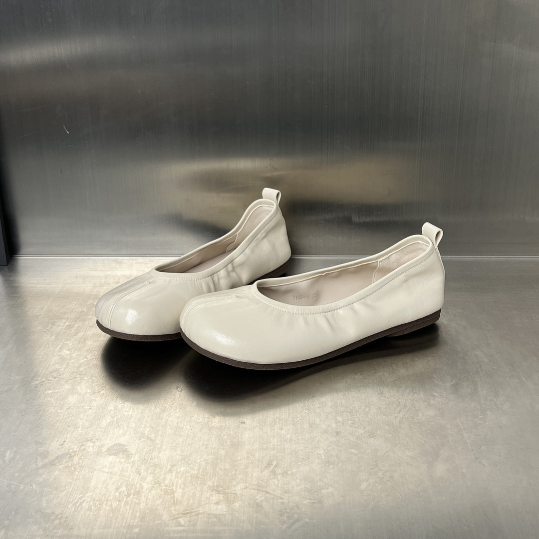 Damen elegante Ballerinas mit flexiblem Gummizug und leichtem Fußbett EB