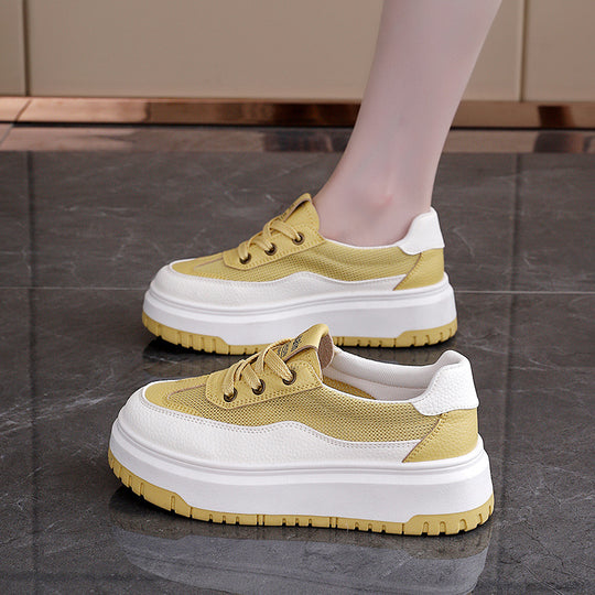 Damen Modische Sneakers mit atmungsaktivem Mesh-Obermaterial und stoßdämpfender Sohle EB