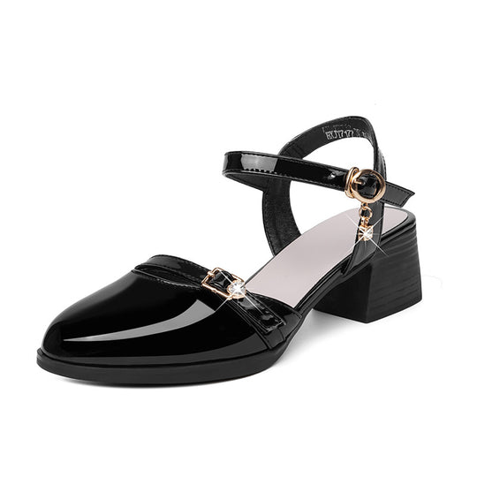 Damen Elegante Slingpumps mit modischem Riemen und bequemer Sohle EB