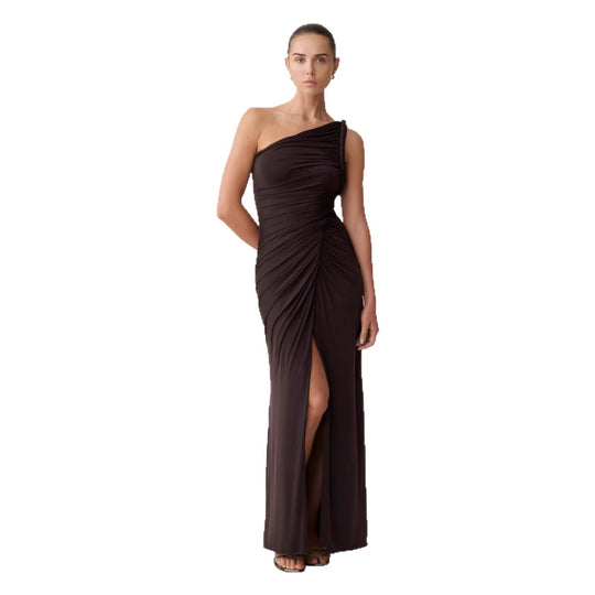 Damen Elegantes Wickelkleid mit asymmetrischem Schnitt EB