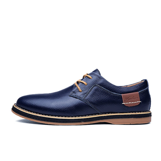 Herren Elegante Schnürschuhe aus hochwertigem Leder mit rutschfester Sohle EB