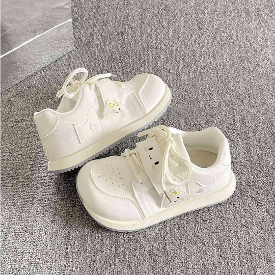 Damen Sportliche Sneakers mit niedlichen Tiermotiven und komfortabler Sohle EB