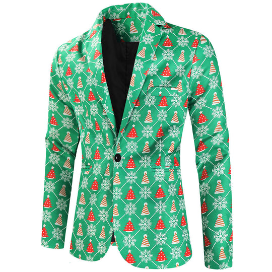 Herren festliches Anzugset mit kreativem Weihnachtsdesign EB