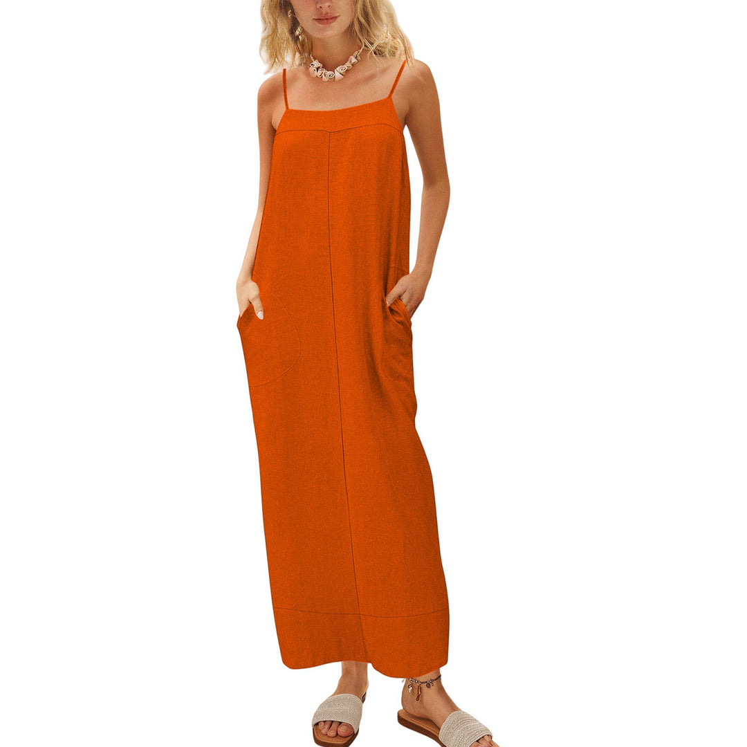 Damen Sommerkleid mit seitlichen Taschen EB