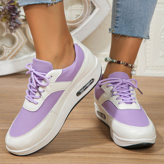 Damen Sportliche Air-Optimierte Sneakers mit atmungsaktivem Netzobermaterial EB