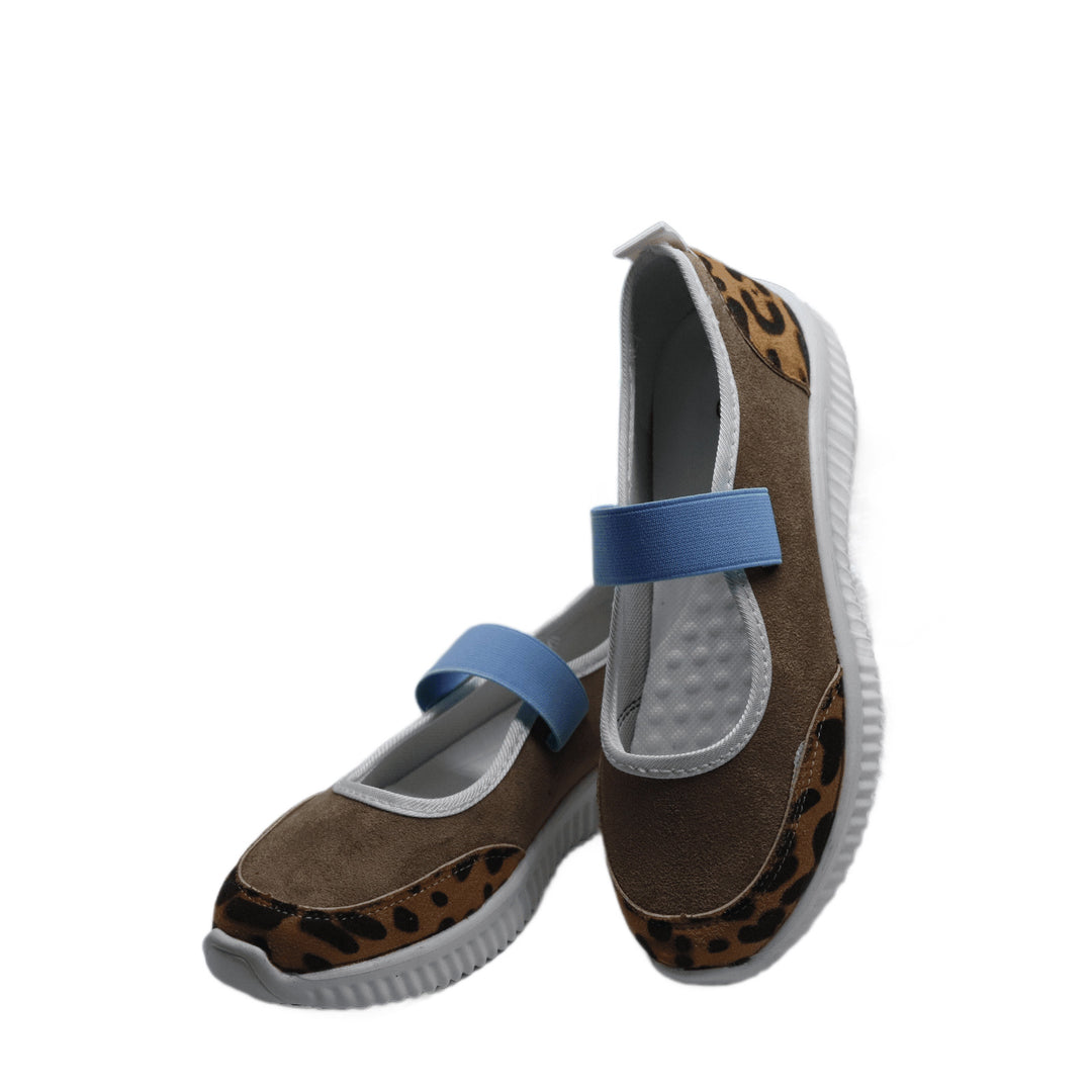 Damen Sportliche Freizeit-Schuhe mit elastischem Riemen EB