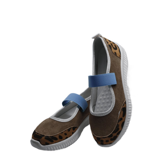 Damen Sportliche Freizeit-Schuhe mit elastischem Riemen EB