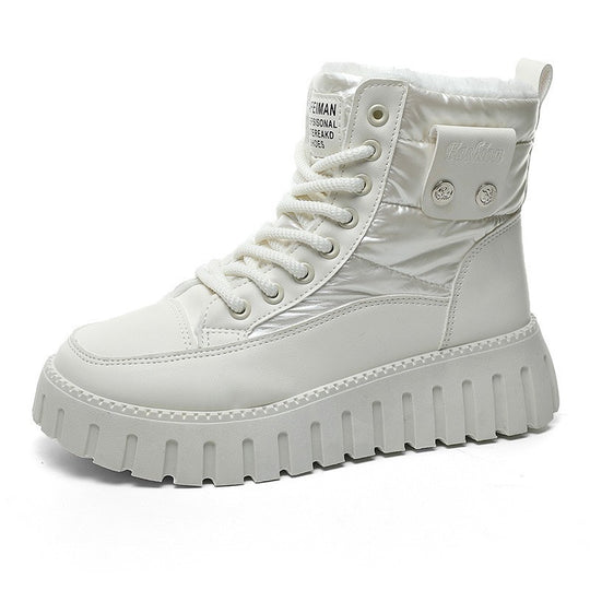 Damen modische Winterstiefel mit temperaturisolierendem Innenfutter und rutschfester Sohle EB