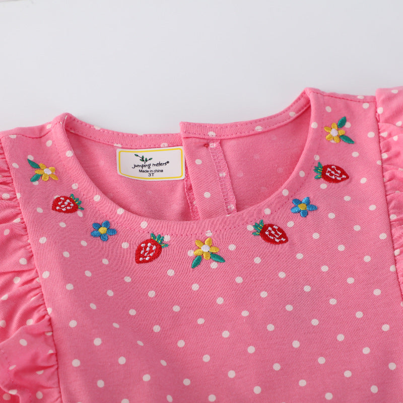 Mädchen Freizeitkleid mit zauberhaften Katzenmotiven EB