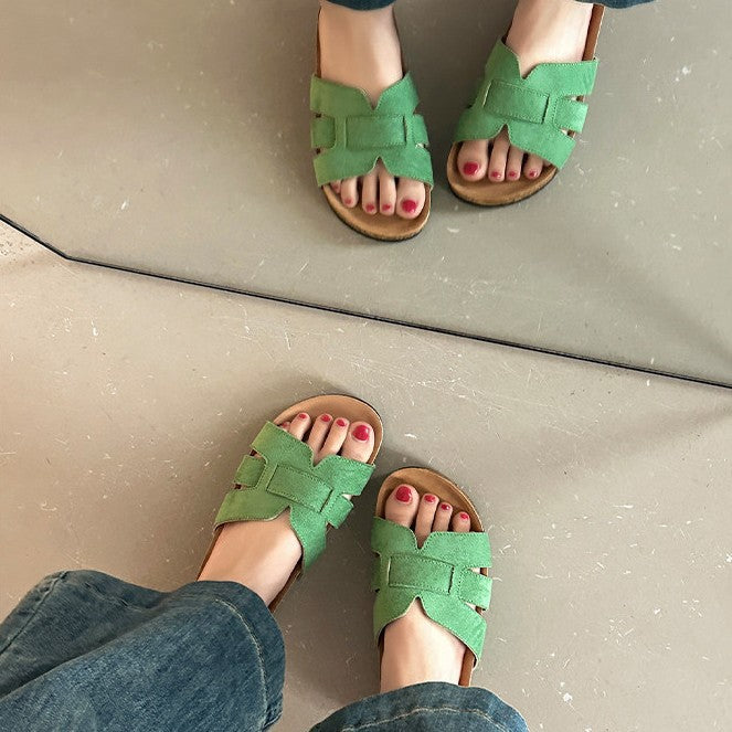 Damen Clogs mit geflochtenem Design und anatomisch geformtem Fußbett EB