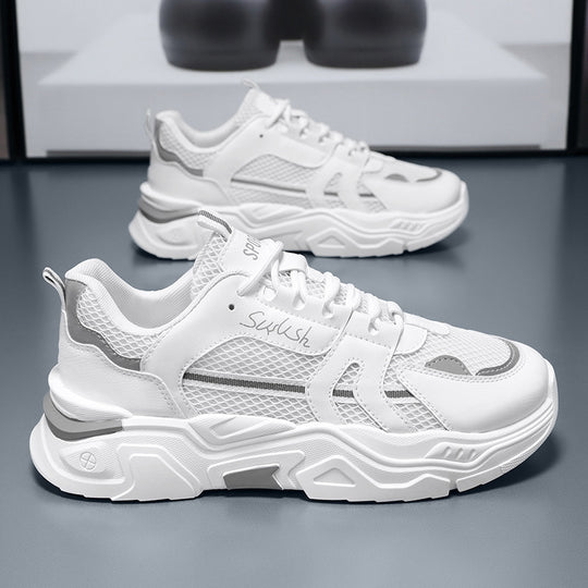 Damen Sportliche Sneakers mit atmungsaktiver Mesh-Konstruktion und stoßdämpfender Sohle EB