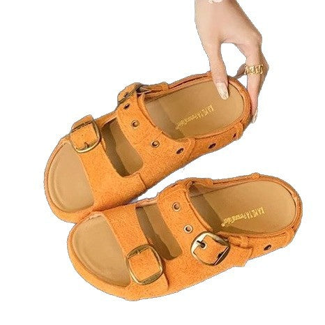 Damen bequeme Clogs mit verstellbarem Schnallenverschluss und weichem Innenfutter EB