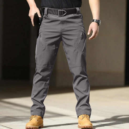 Herren Cargo-Hose mit verstellbarem Bund und tiefen Seitentaschen EB