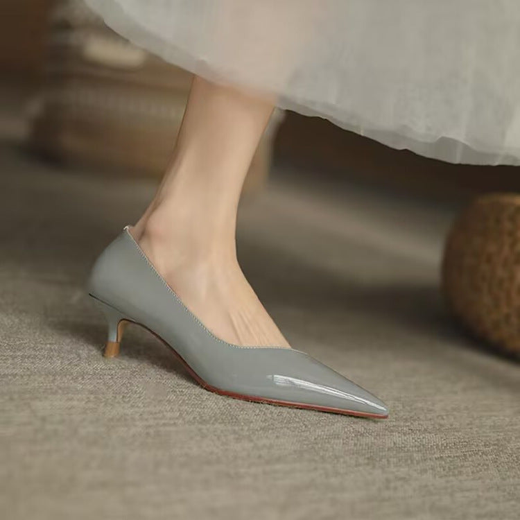 Damen elegante Slingback-Pumps mit spitzem Zehenbereich EB