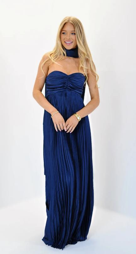 Damen elegante Maxi-Röcke mit Faltenwurf EB