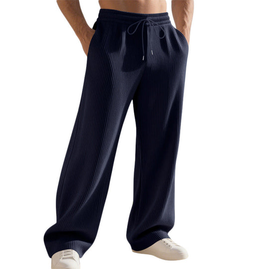 Herren Relaxed-Fit Strick-Jogginghose mit feiner Rippstruktur EB