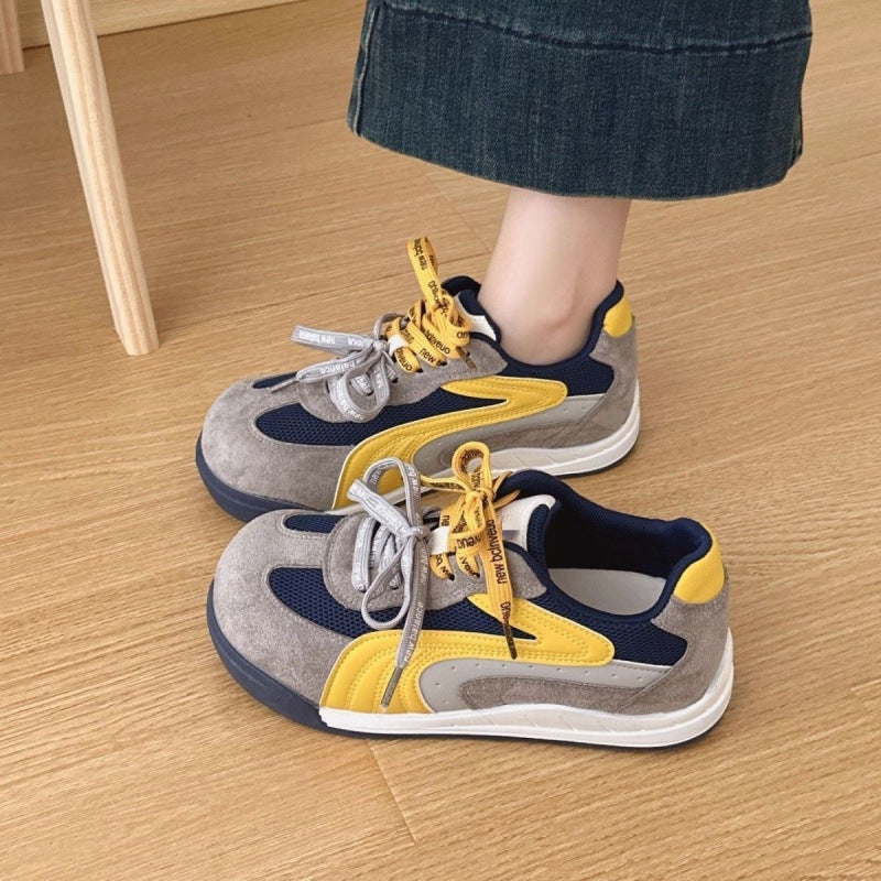 Damen Sportliche Sneakers mit atmungsaktiver Mesh-Oberfläche und robustem Profil EB