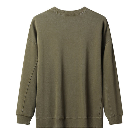 Damen lässiger Sweatshirt mit seitlichen Taschen EB