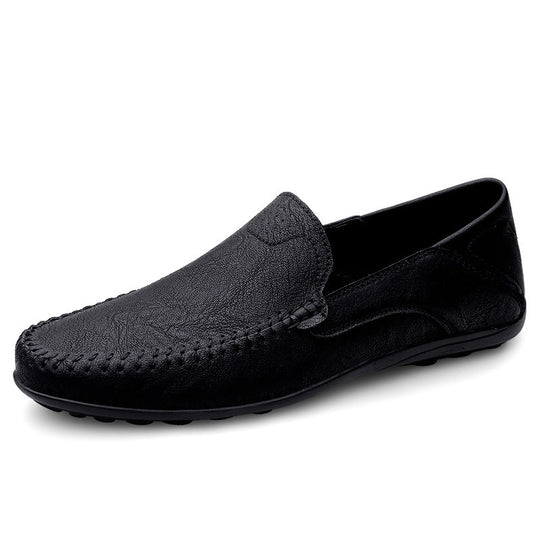 Herren Mokassins aus weichem Leder mit rutschfester Sohle EB