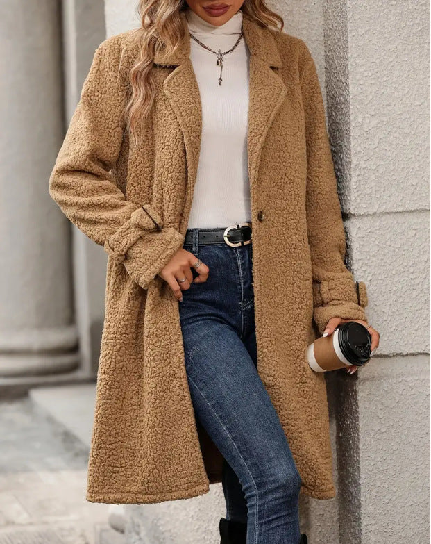 Damen Teddy-Mantel EB
