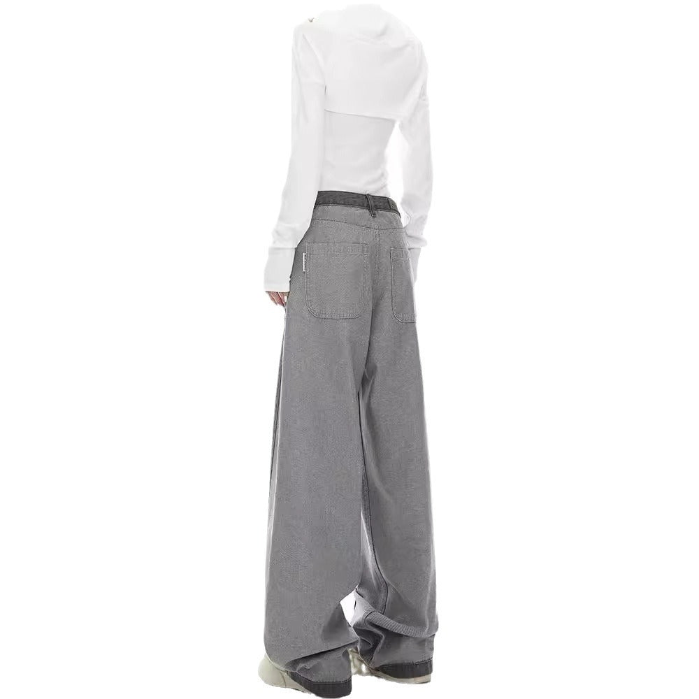 Damen Weite Jeans mit modernem Schnitt und elastischem Bund EB