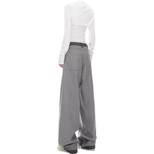 Damen Weite Jeans mit modernem Schnitt und elastischem Bund EB
