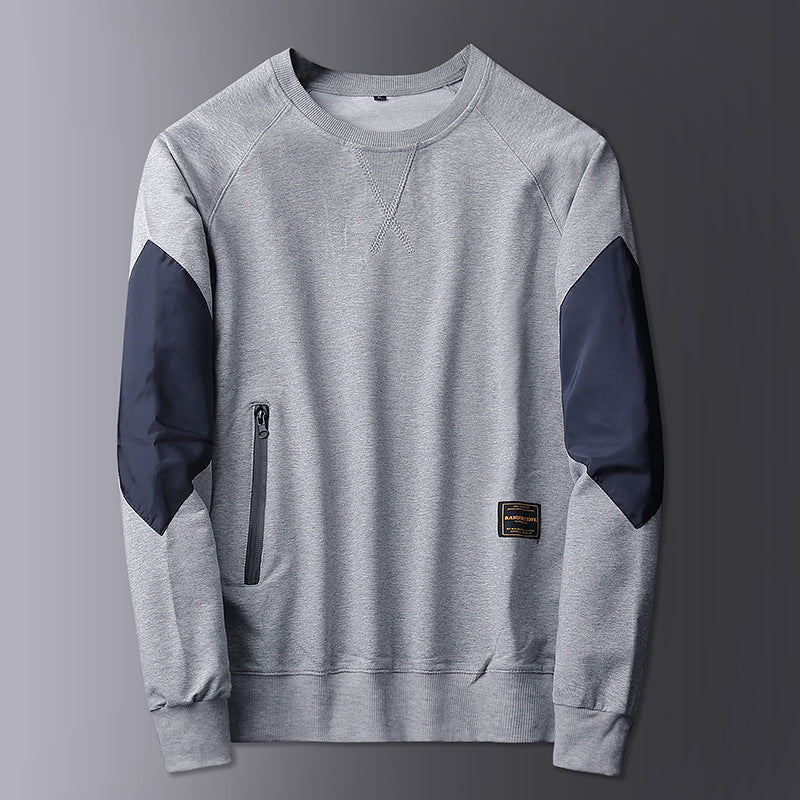 Herren Sportlicher Sweatshirt mit kontrastierenden Ärmeln EB