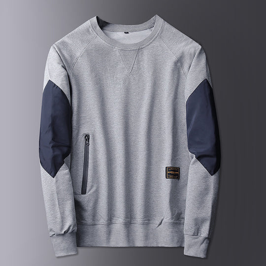 Herren Sportlicher Sweatshirt mit kontrastierenden Ärmeln EB