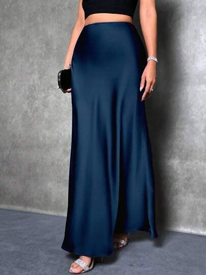 Damen Maxirock mit fließendem Schnitt und elegantem Fall EB