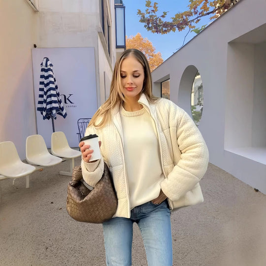 Damen Strick-Steppjacke EB